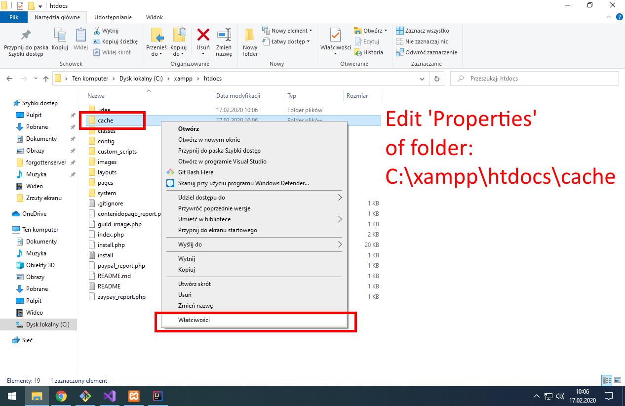We got to set cache folder not read-only.